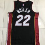 Maillot de Basket #22 Butler Miami Heat authentique Noir